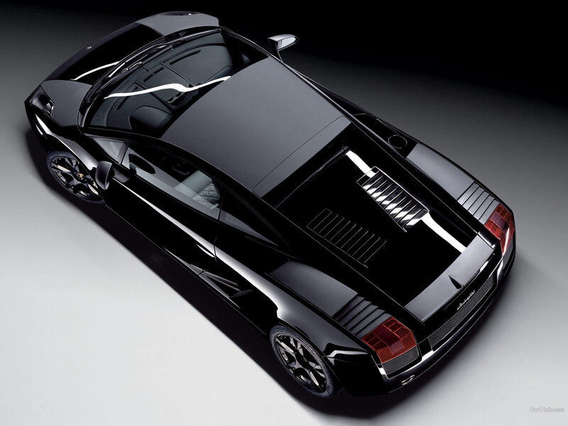 Black Lamborghini Gallardo — Dramatic, Windows