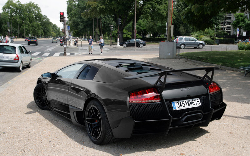 Black Lamborghini Murcielago — Calm, Afternoon