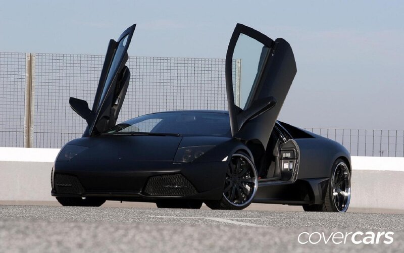 Black Lamborghini Murcielago — Dramatic, Afternoon