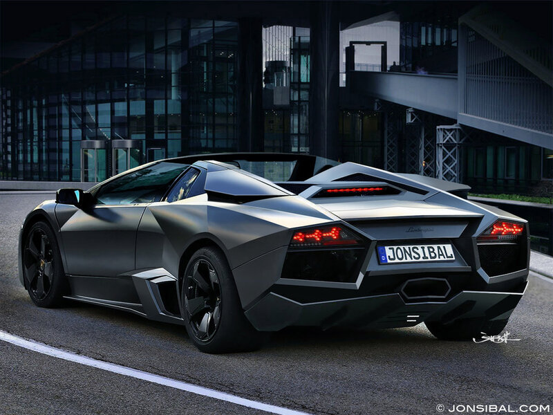 Black Lamborghini Roadster