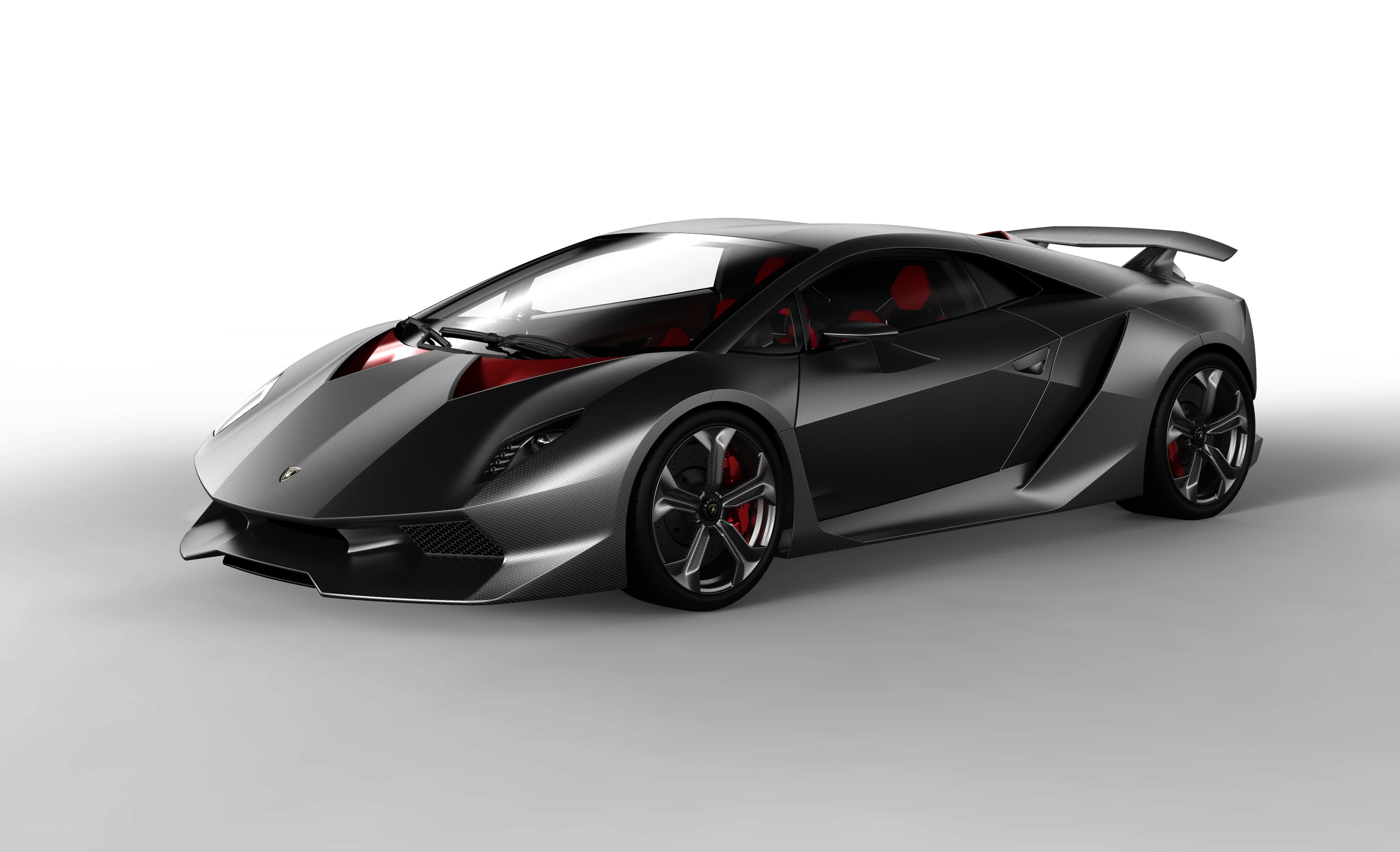 Black Lamborghini sports car