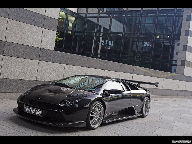 Black Lamborghini sports car