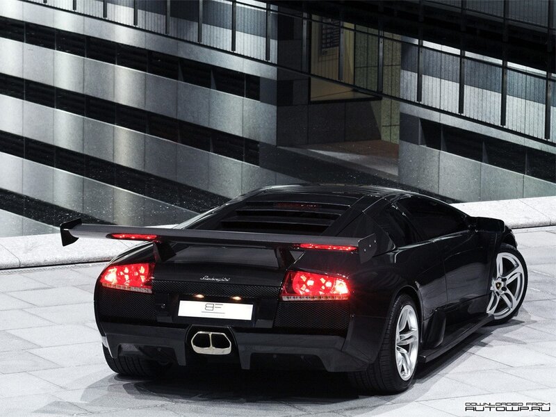 Black Lamborghini sports car