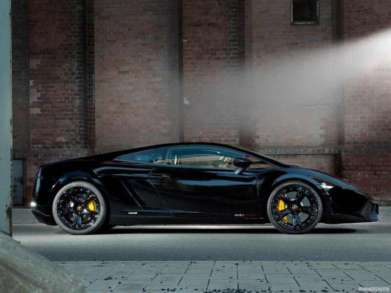 Black Lamborghini sports car