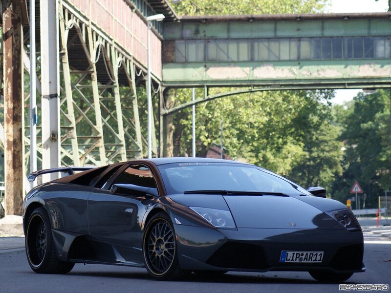 Black Lamborghini sports car