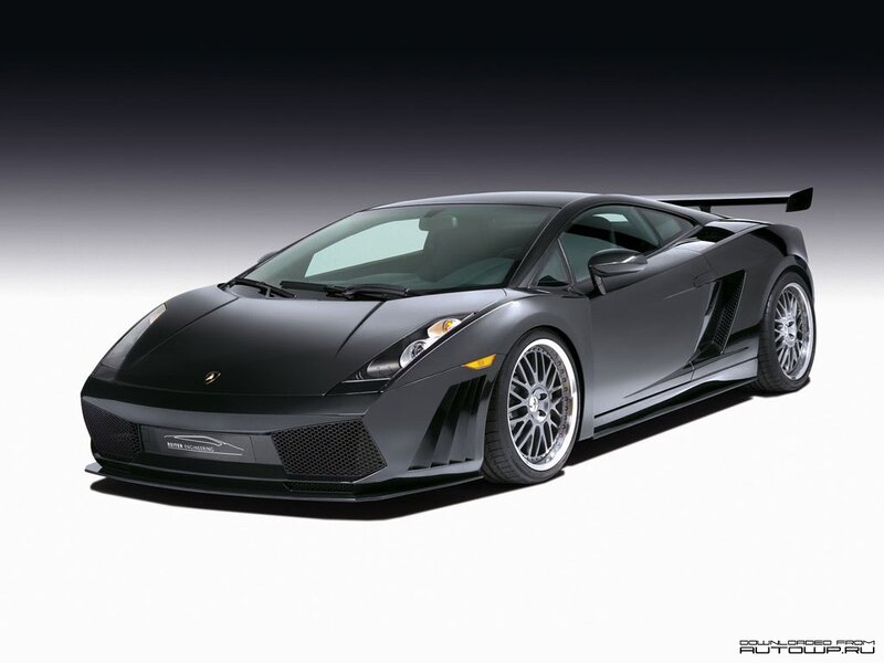 black lamborghini sports car