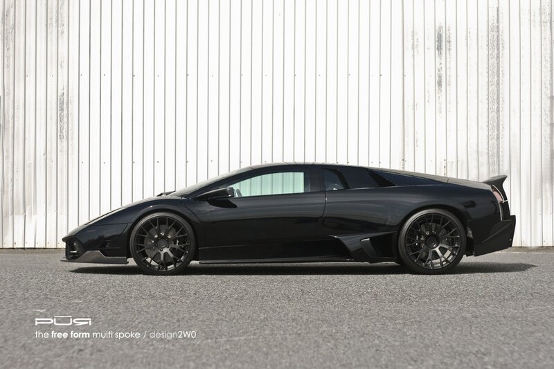 Black Lamborghini sports car