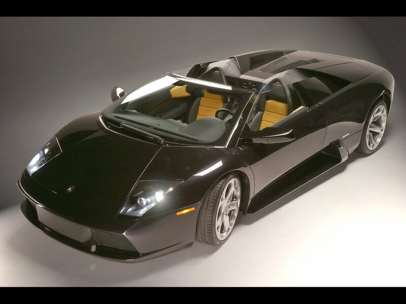 Black Lamborghini sports car