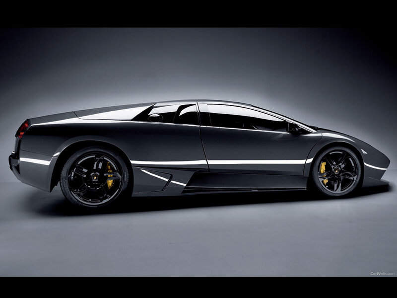 black lamborghini sports car