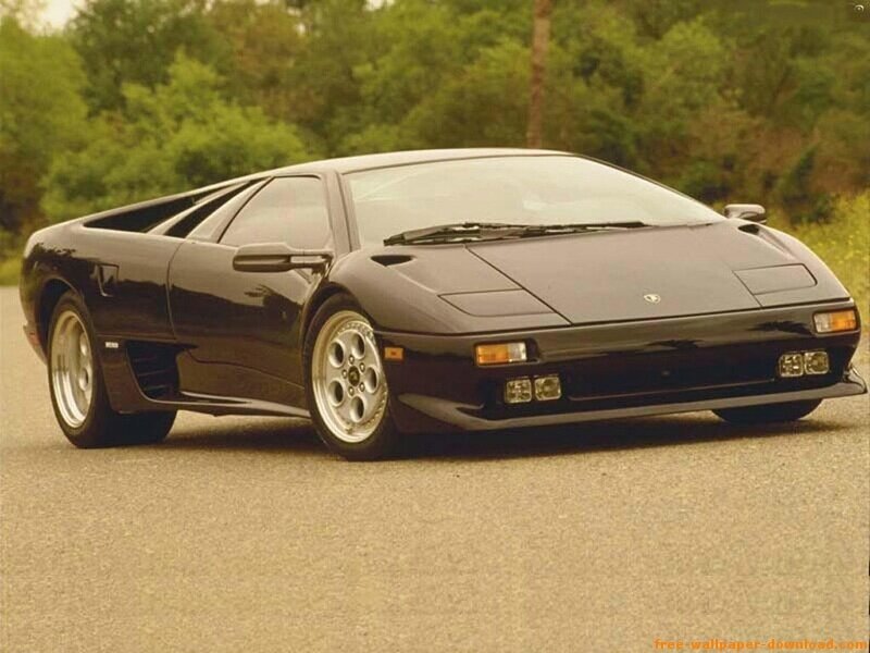 black lamborghini sports car