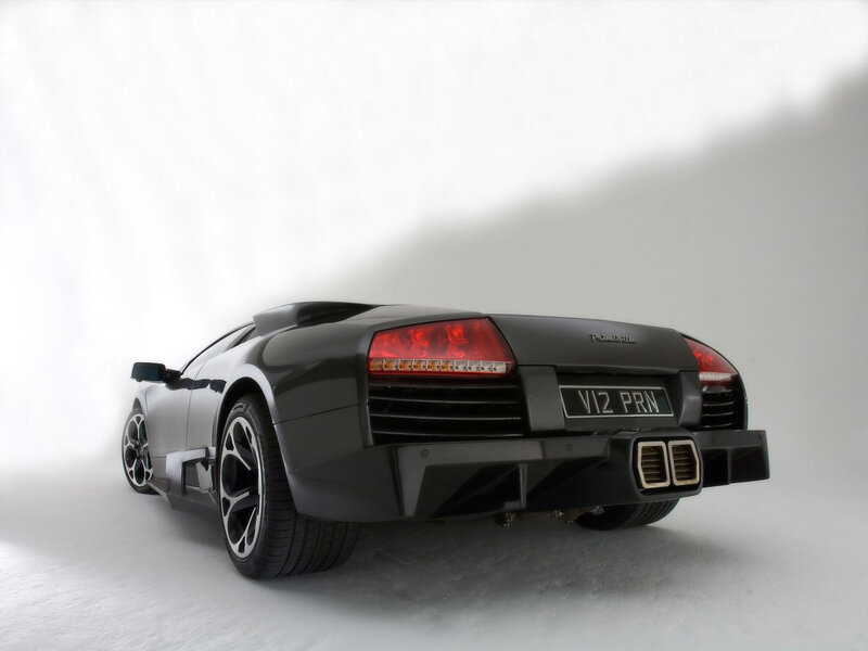 black lamborghini sports car