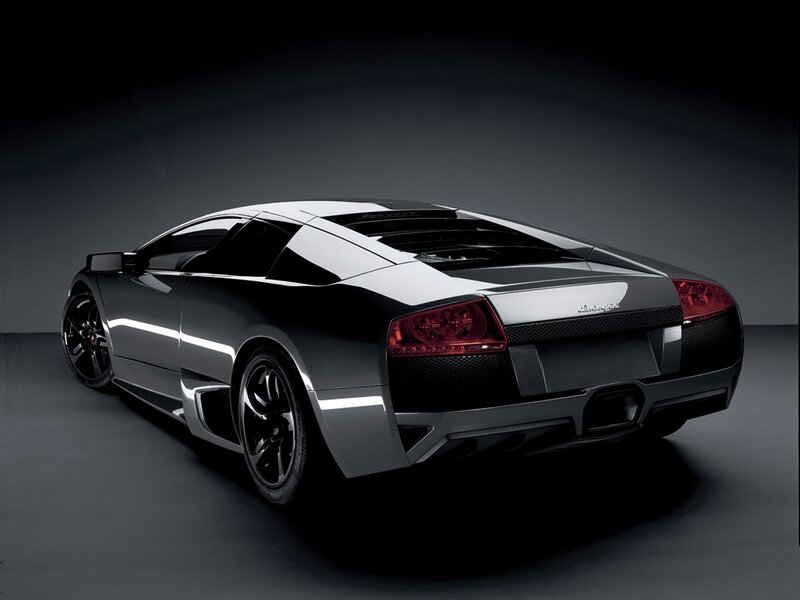 Black Lamborghini sports car