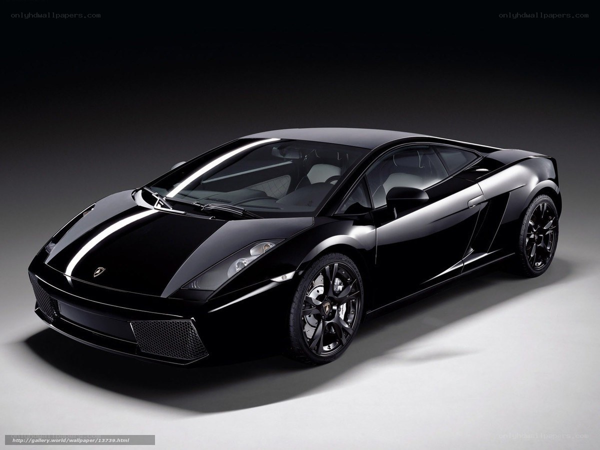 Black Lamborghini sports car