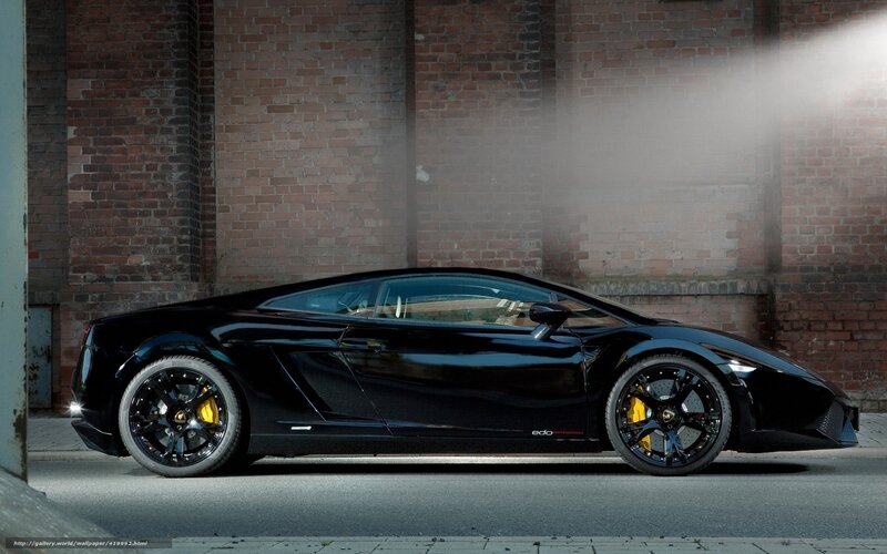 Black Lamborghini sports car