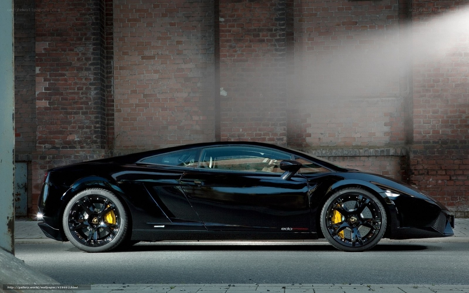 Black Lamborghini sports car