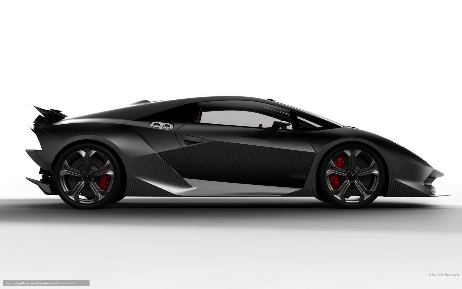 Black Lamborghini sports car