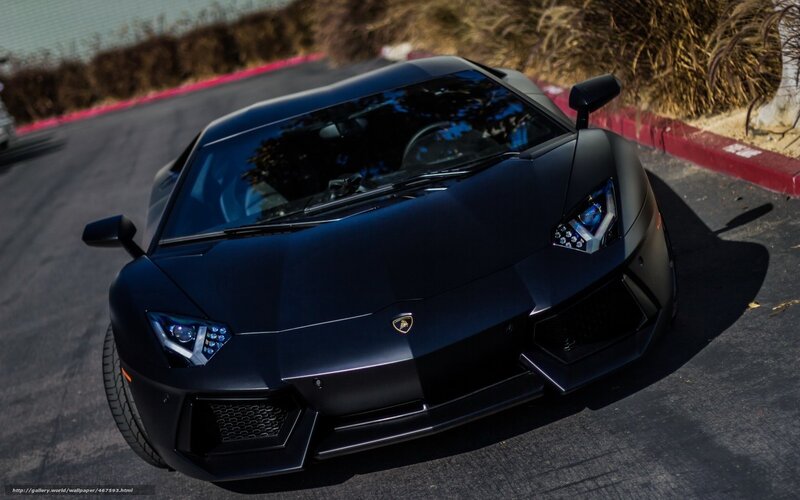 black lamborghini sports car