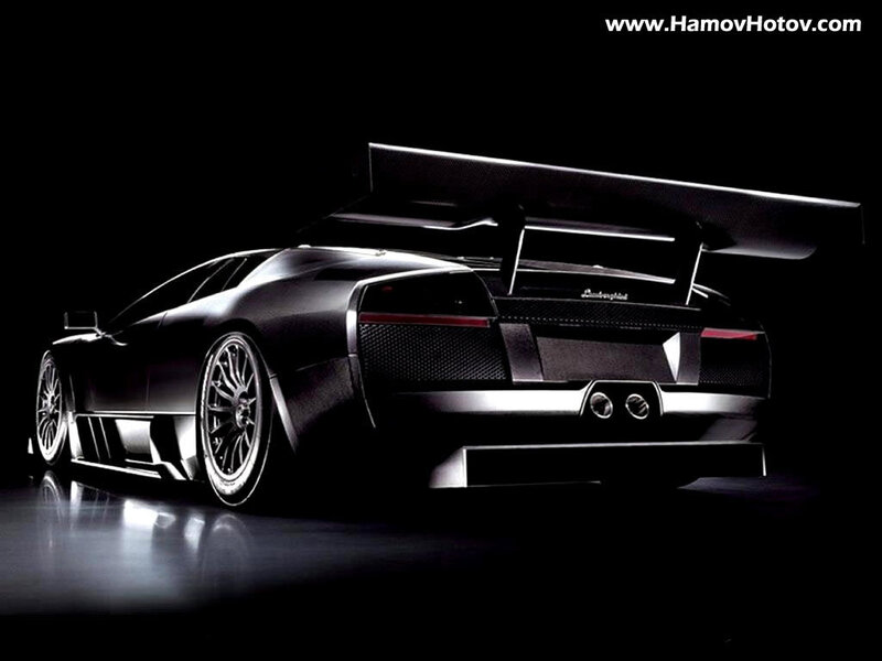 black lamborghini sports car