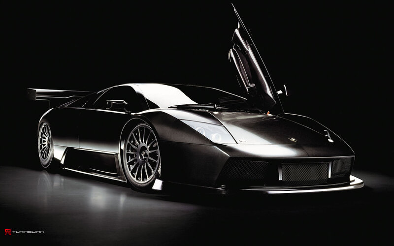 Black Lamborghini sports car