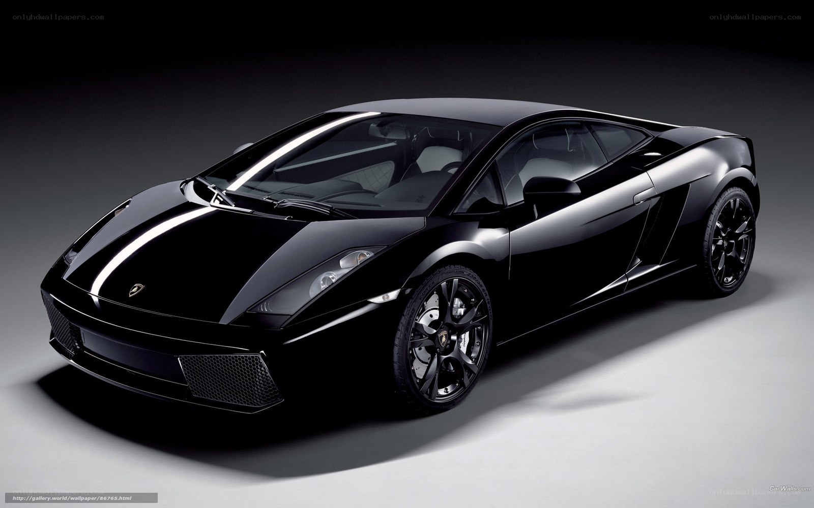 Black Lamborghini sports car