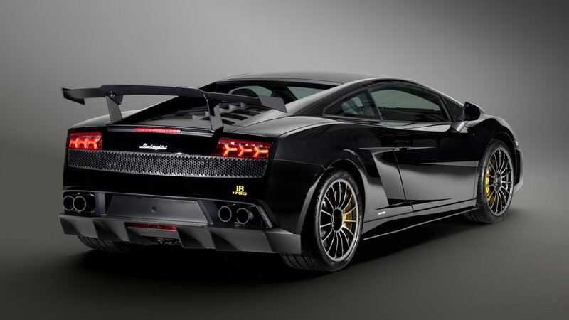 black lamborghini sports car