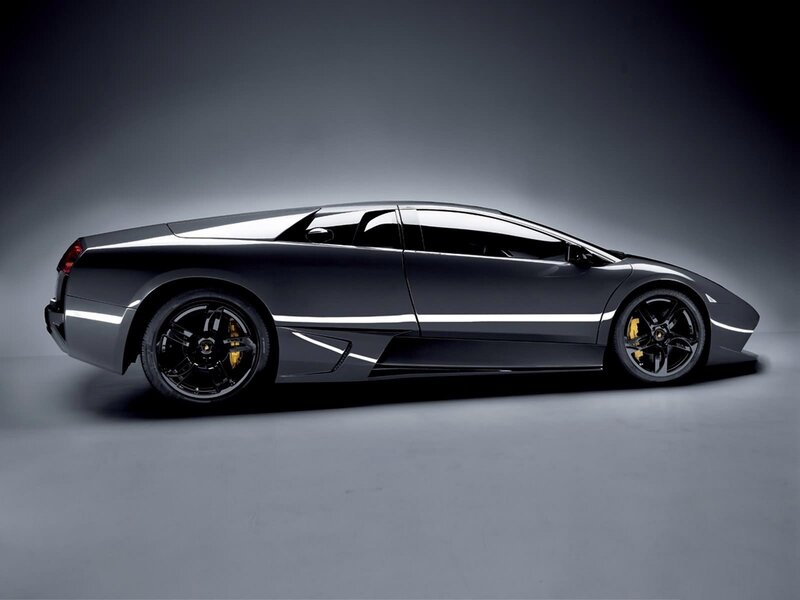 black lamborghini sports car