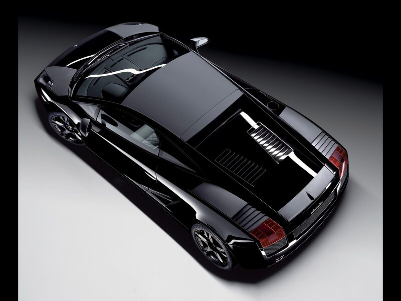 Black Lamborghini sports car