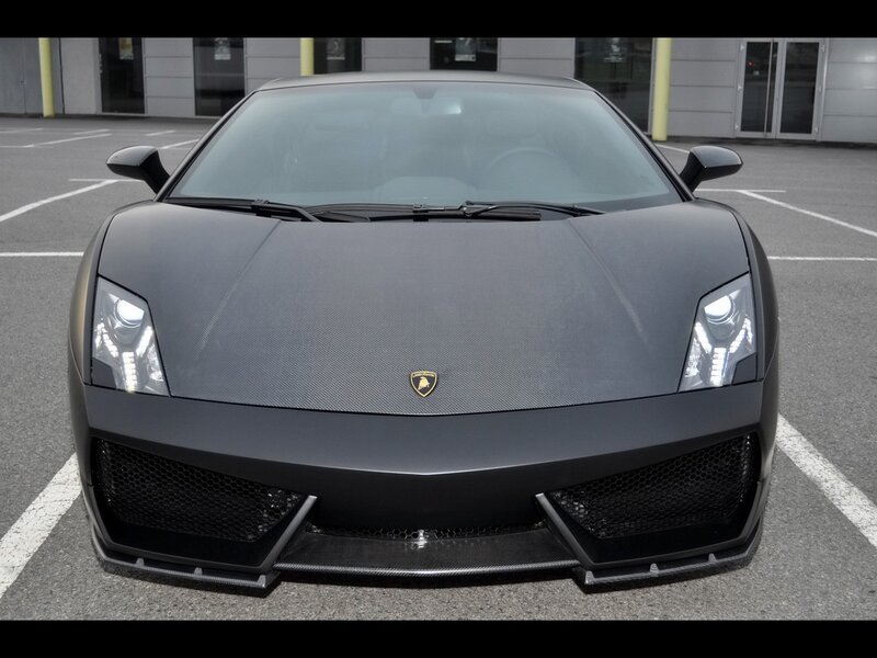 black lamborghini sports car