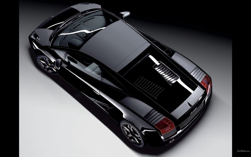 black lamborghini sports car