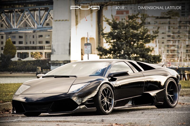 Black Lamborghini sports car