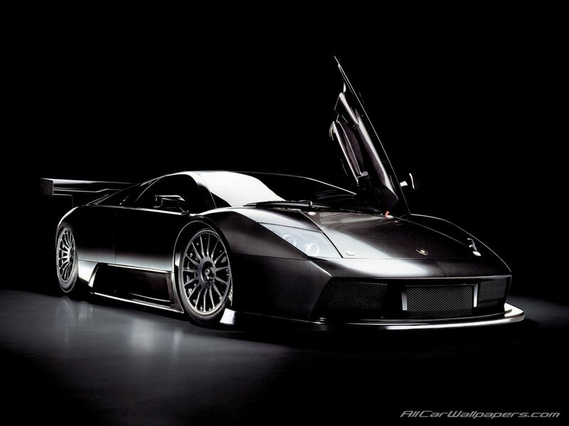 Black Lamborghini sports car
