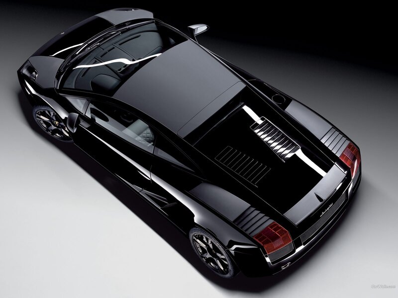 black lamborghini sports car