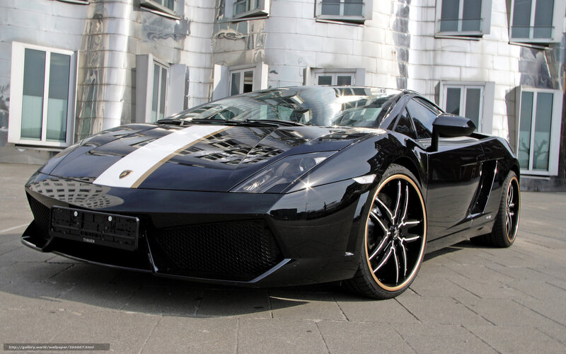 Black Lamborghini Sports Car — Dramatic, Afternoon, Photograph, Building, Windows