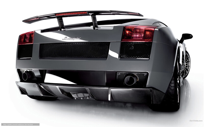 Black Lamborghini Sports Car — Gray, Dramatic