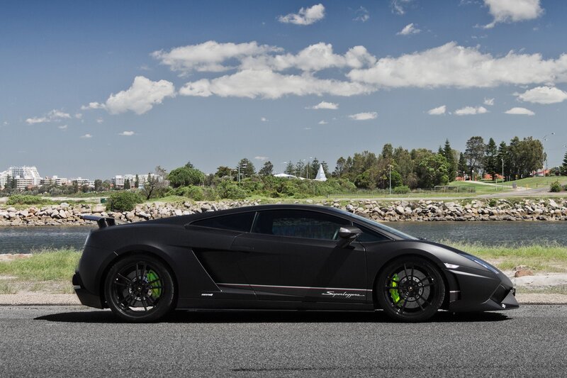 Black Lamborghini Sports Car — Serene, Afternoon