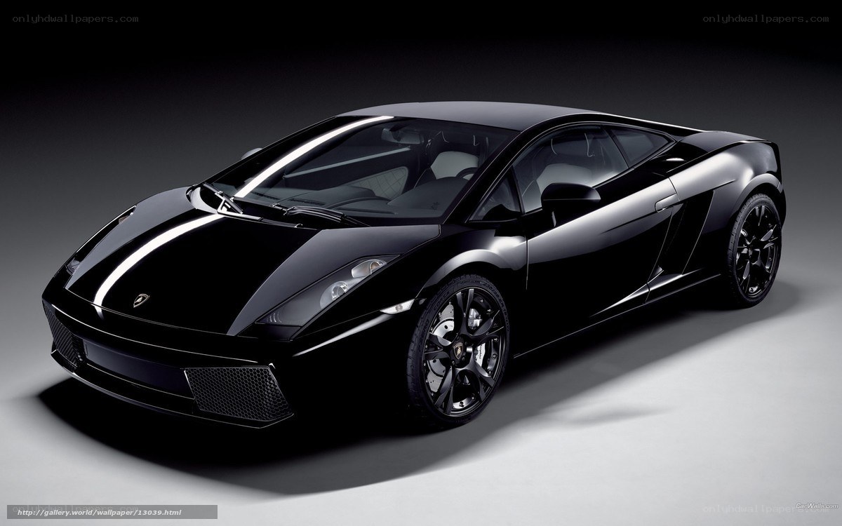 black lamborghini sports car