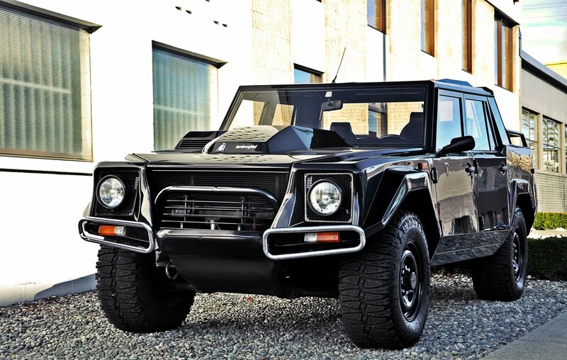 Black Lamborghini SUV