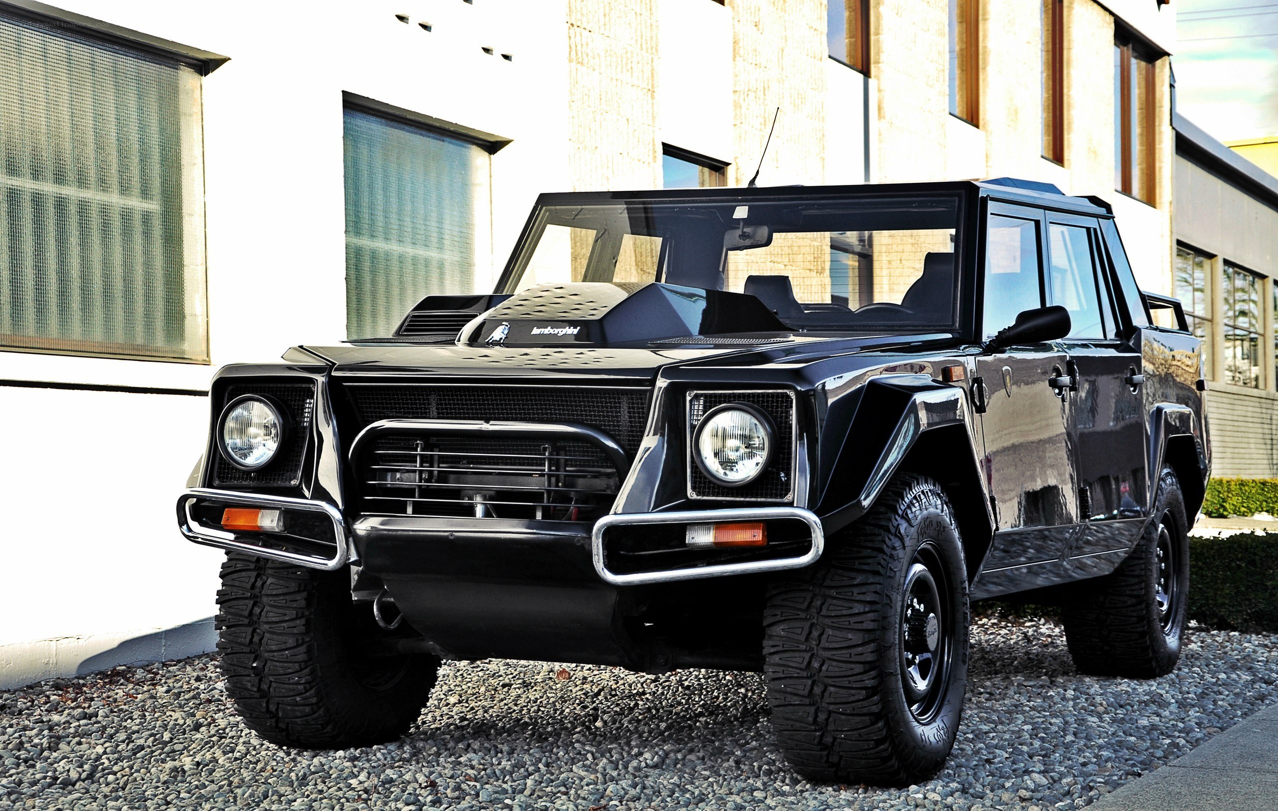 Black Lamborghini SUV