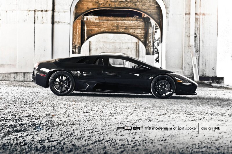 black lamborghini under bridge