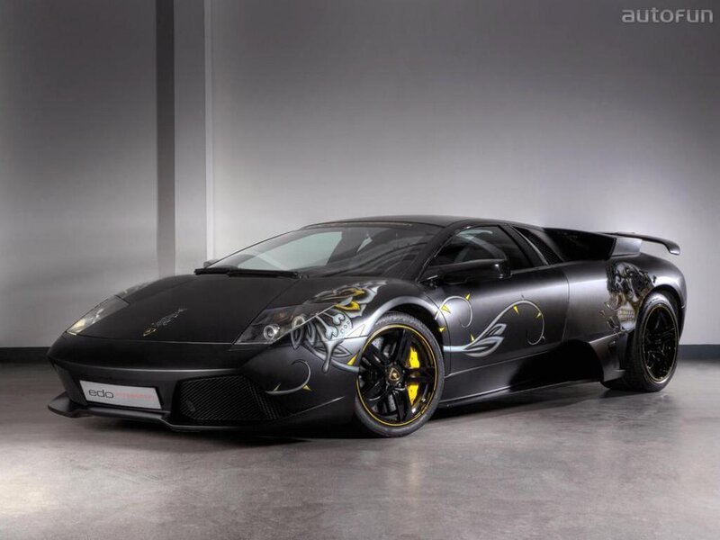 Black Lamborghini with Graphics
