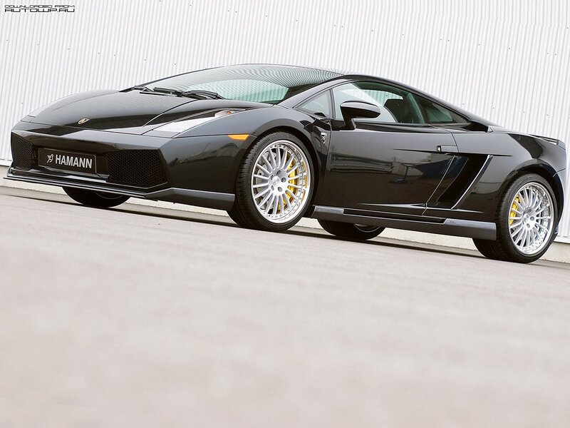 Black Lamborghini with Hamann modifications