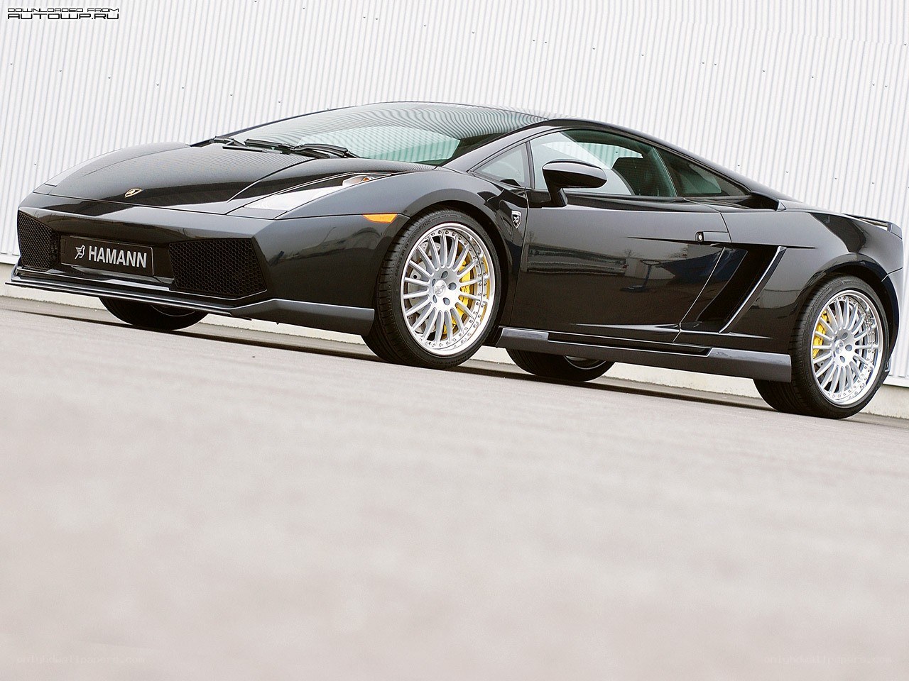 Black Lamborghini with Hamann modifications