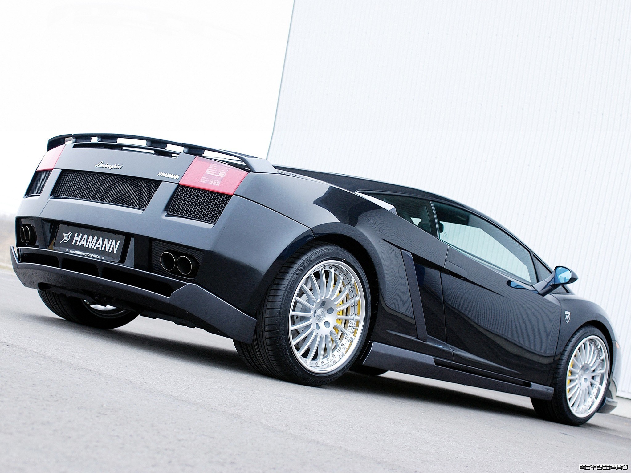 Black Lamborghini with Hamann modifications