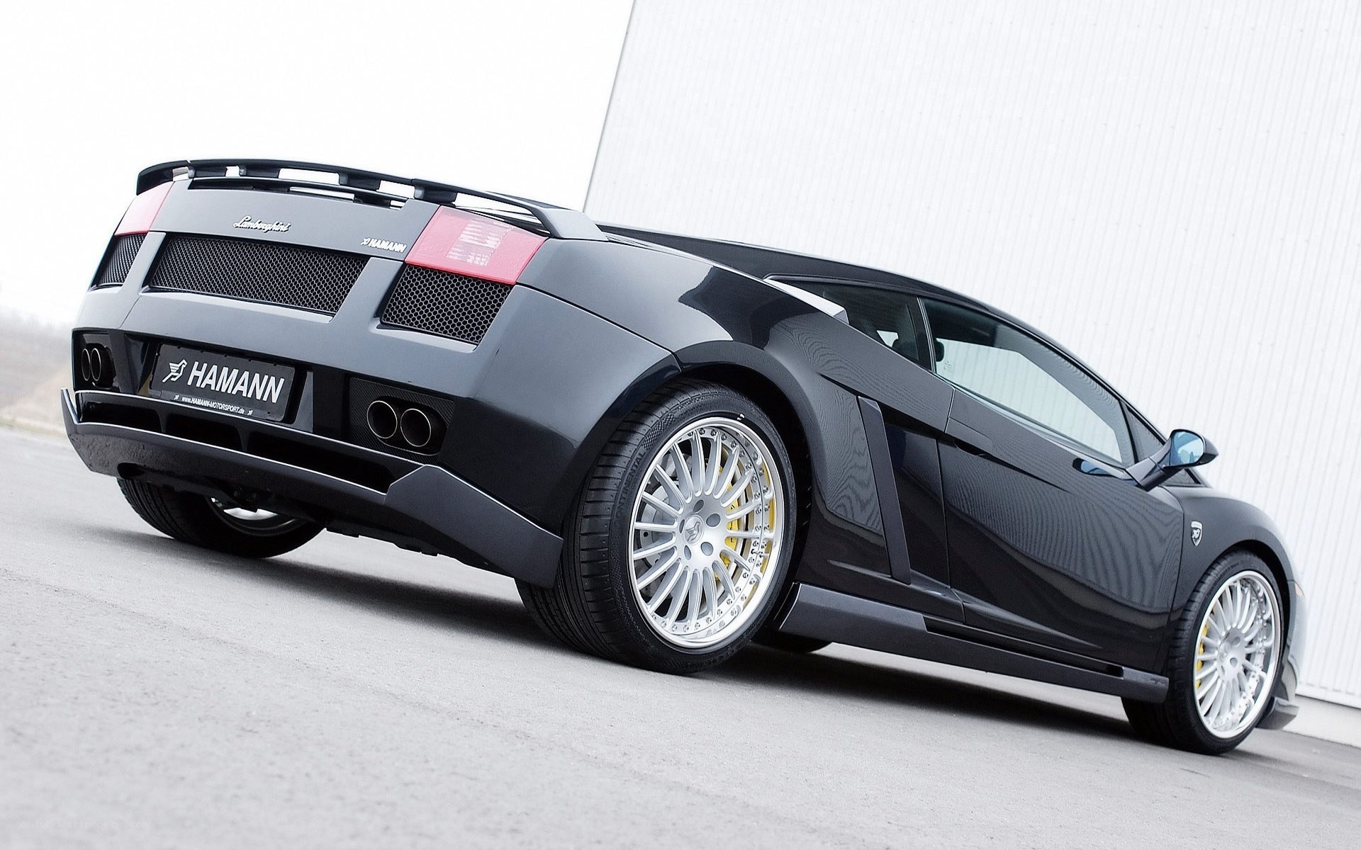 Black Lamborghini with Hamann modifications
