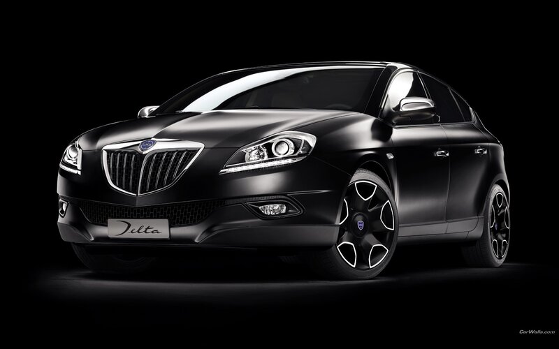 Black Lancia Delta car