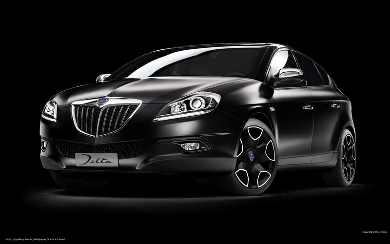 Black Lancia Delta car