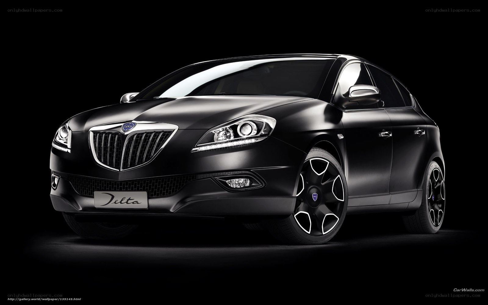 Black Lancia Delta car