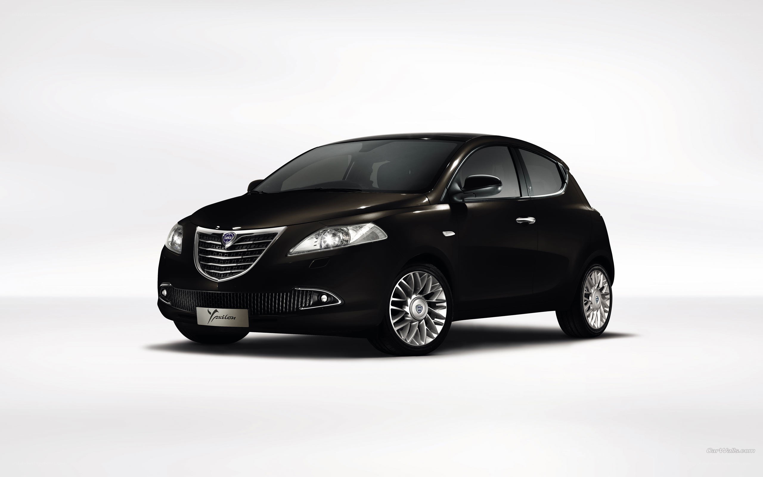 Black Lancia Ypsilon car