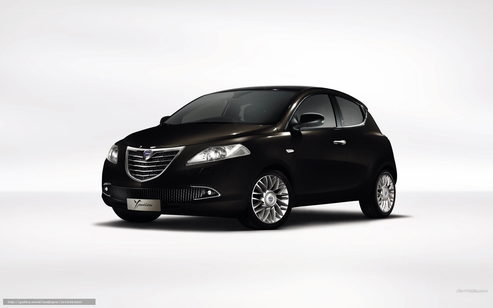 Black Lancia Ypsilon car