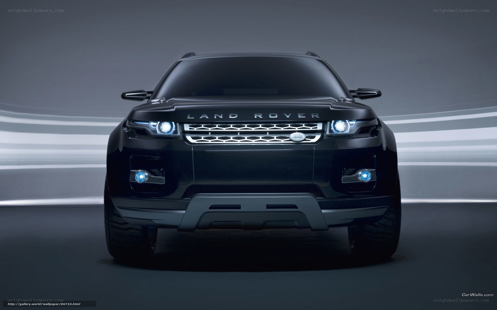 Black Land Rover Concept Car